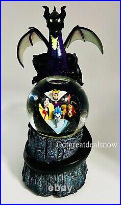 Disney Villains Maleficent Dragon Musical Snow Globe Disney Store Exclusive