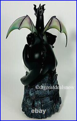 Disney Villains Maleficent Dragon Musical Snow Globe Disney Store Exclusive