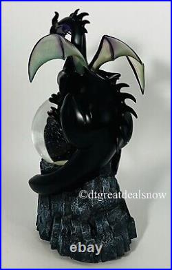 Disney Villains Maleficent Dragon Musical Snow Globe Disney Store Exclusive