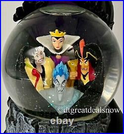 Disney Villains Maleficent Dragon Musical Snow Globe Disney Store Exclusive