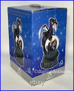 Disney Villains Maleficent Dragon Musical Snow Globe Disney Store Exclusive