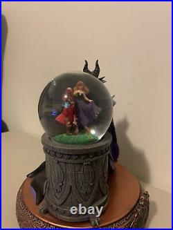 Disney Villains Maleficent Musical Rotating Snow Globe Sleeping Beauty