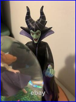 Disney Villains Maleficent Musical Rotating Snow Globe Sleeping Beauty