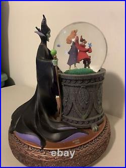 Disney Villains Maleficent Musical Rotating Snow Globe Sleeping Beauty