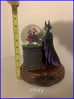 Disney Villains Maleficent Musical Rotating Snow Globe Sleeping Beauty