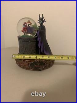 Disney Villains Maleficent Musical Rotating Snow Globe Sleeping Beauty