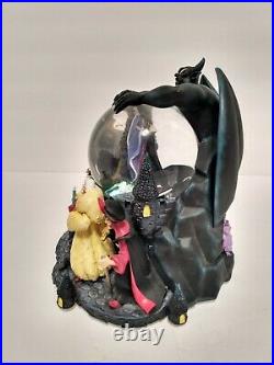 Disney Villains Musical Snow Globe Grim Grinning Ghosts WORKING READ