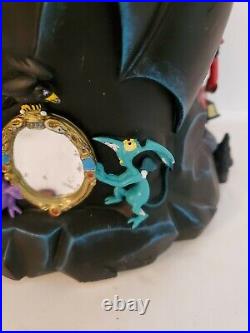 Disney Villains Musical Snow Globe Grim Grinning Ghosts WORKING READ ISSUES