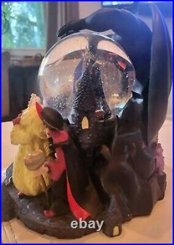 Disney Villains Snow Globe Music Box. Preowned