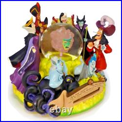 Disney Villains Ursula Hook Maleficent Fortune Teller Music Snow Globe