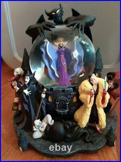 Disney Villains musical Snow Globe Grim Grinning Ghost Maleficent Ursula Jafar