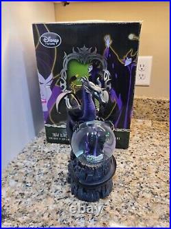 Disney Villan Maleficent Dragon Musical Snow Globe Disney Store Exclusive READ