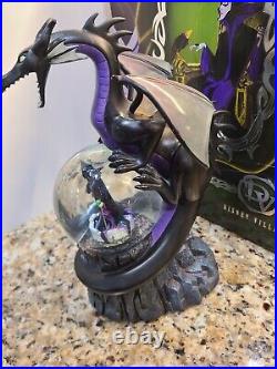 Disney Villan Maleficent Dragon Musical Snow Globe Disney Store Exclusive READ