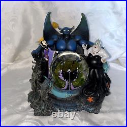 Disney Villians Light-up Musical Snow Globe Maleficent, Chernabog, Evil Queen