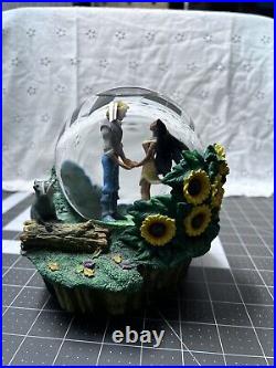 Disney Vintage Musical Pocahontas Snow Globe, Very Good Condition