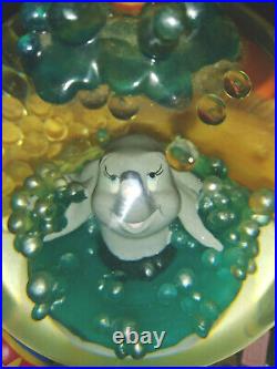 Disney Vintage Snow Globe Dumbo Takes A Bubble BathMusical see video