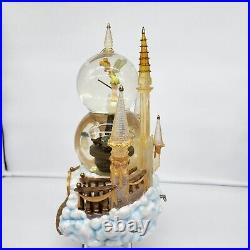 Disney WDW Resorts Snow Globe Castle Tinkerbell Lighted Musical Motion Great