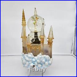 Disney WDW Resorts Snow Globe Castle Tinkerbell Lighted Musical Motion Great