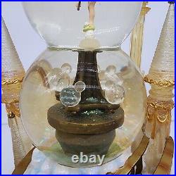 Disney WDW Resorts Snow Globe Castle Tinkerbell Lighted Musical Motion Great