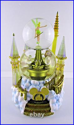 Disney WDW Resorts Snow Globe Castle Tinkerbell Lighted Musical Motion READ DESC