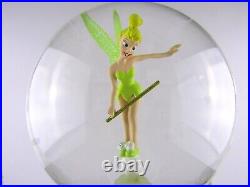 Disney WDW Resorts Snow Globe Castle Tinkerbell Lighted Musical Motion READ DESC