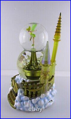 Disney WDW Resorts Snow Globe Castle Tinkerbell Lighted Musical Motion READ DESC