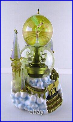 Disney WDW Resorts Snow Globe Castle Tinkerbell Lighted Musical Motion READ DESC