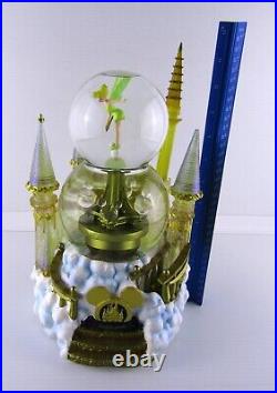 Disney WDW Resorts Snow Globe Castle Tinkerbell Lighted Musical Motion READ DESC