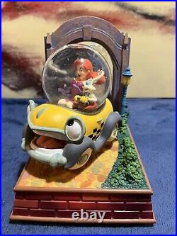 Disney Who Framed Roger Rabbit Cat Chase Snow Globe With Lights Motion Music