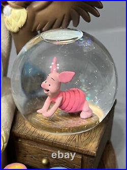 Disney Winnie The Pooh And Friends Snow Globe Musical Large Vintage Boxed Rare