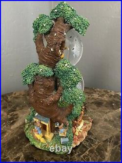 Disney Winnie The Pooh Christopher Robin Two Tier Snow Music globe Made In Japan