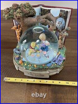 Disney Winnie The Pooh Musical Snow Globe Plays Winnie The Pooh Large Rare