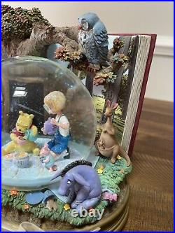 Disney Winnie The Pooh Musical Snow Globe Plays Winnie The Pooh Large Rare