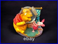 Disney Winnie The Pooh & Piglet Honey Pot Musical Snow Globe