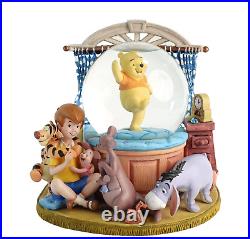 Disney Winnie the Pooh & Christopher Musical Snow Globe 1964 Rumbly In My Tumbly