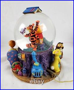 Disney Winnie the Pooh Musical Snow Globe Christopher Robin & Friends