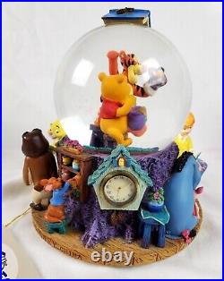 Disney Winnie the Pooh Musical Snow Globe Christopher Robin & Friends