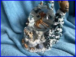 Disney Winter Bambi Snow globe Musical Animation with in Box (music Works)