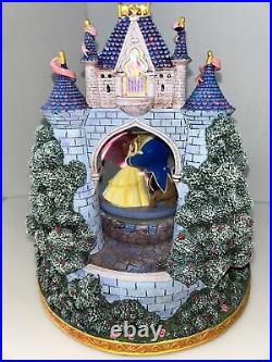 Disney World Beauty & The Best Globe Carrousel WithPrincess Musical Box