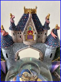 Disney World Beauty & The Best Globe Carrousel WithPrincess Musical Box