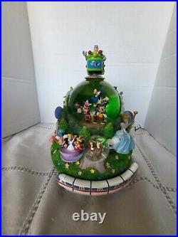 Disney World Parks Snow Globe Monorail Musical Mickey Zip-A-Dee-Doo-Dah In Box