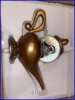 Disney art of jasmine genie lamp snow globe aladdin Musical