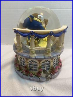Disney beauty and the beast musical snow globe 6.75in Tall