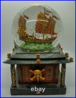 Disney musical Pirates of the Caribbean snow globe VERY RARE! Discontinued NEW