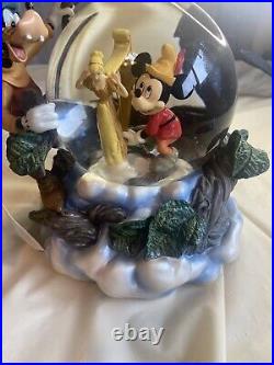 Disney musical snow globe rare-Mickey and the Beanstalk-1947-With Tags