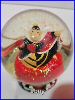 Disney's Alice in Wonderland Queen of Hearts Musical Snow Globe RARE with Box