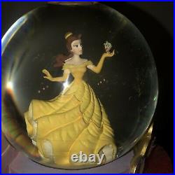 Disney's Beauty & the Beast Belle Musical Snow Globe Be Our Guest 1991