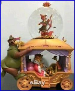 Disney's Exclusive 35th Anniversary Robin Hood Musical Snow Globe Rare