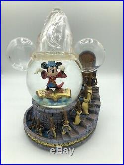 Disney's Fantasia The Sorcerer's Apprentice Musical Snow Globe RARE