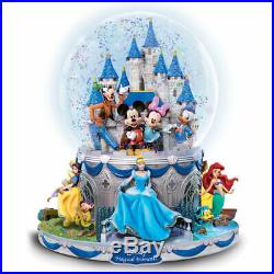 Disney's Magical Moments Rotating Glitter Water Globe Snowdome Musical Disney